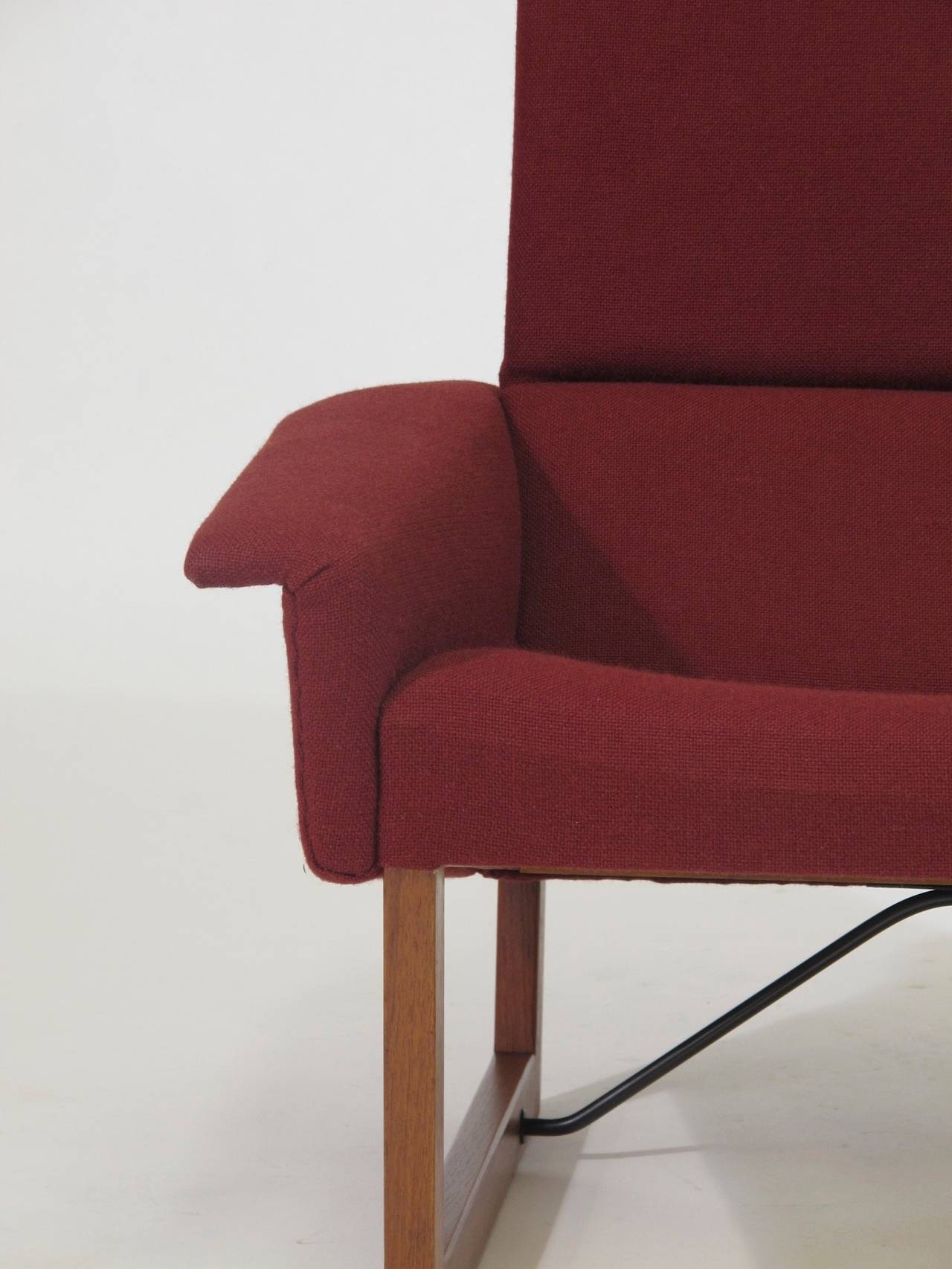 Scandinavian Modern Illum Wikkelso Danish Lounge Chair