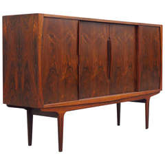1950's Danish Rosewood Sideboard with Bar