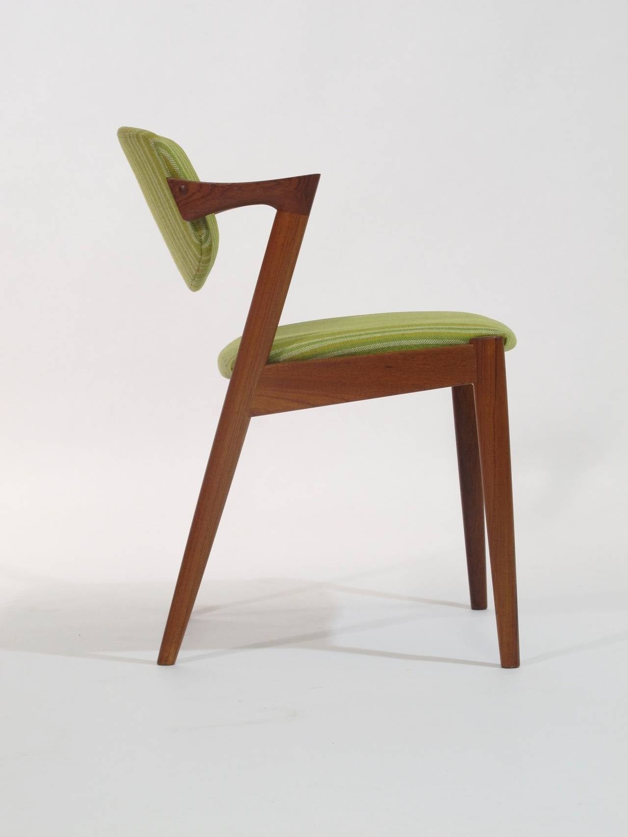 20th Century Eight Kai Kristiansen Tilt Back Danish Dining Chairs  20+ Available