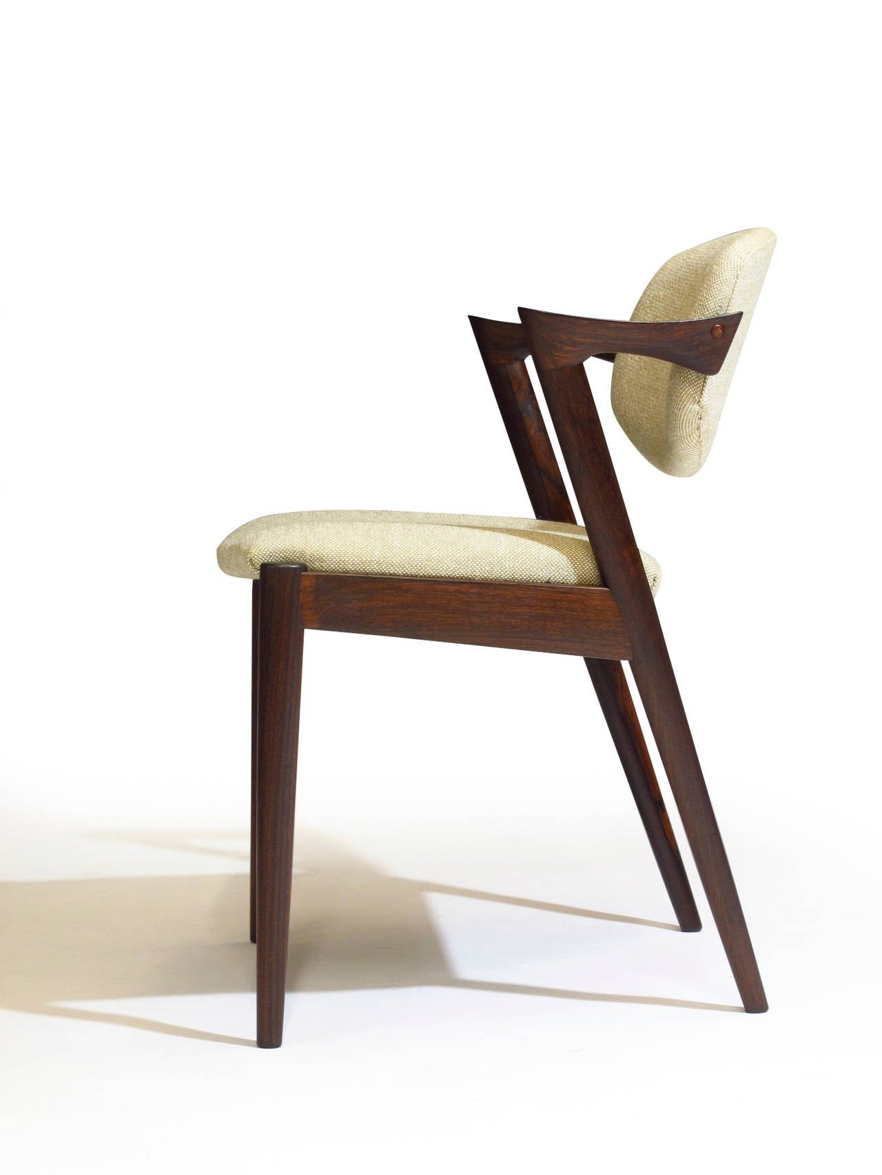 Six Rosewood Kai Kristiansen Danish Dining Chairs  14 Available 2