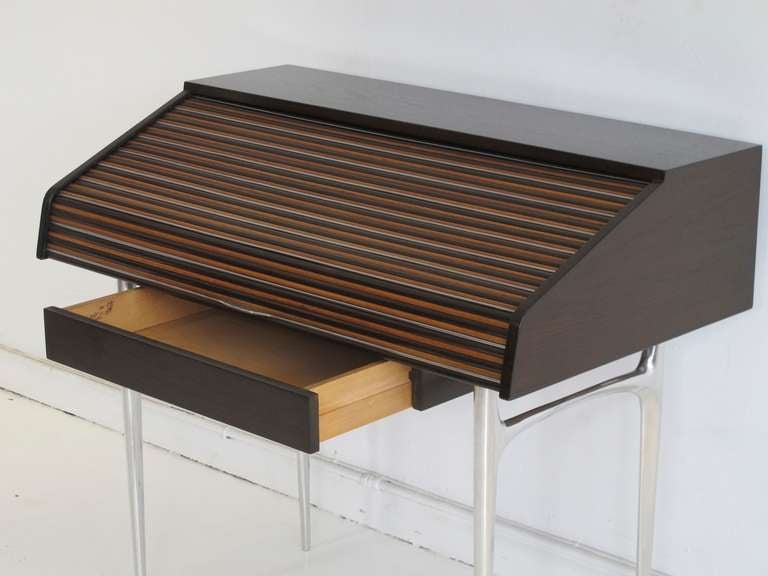 Tambour Writing Desk by Donald Deskey for Charak Modern. 2