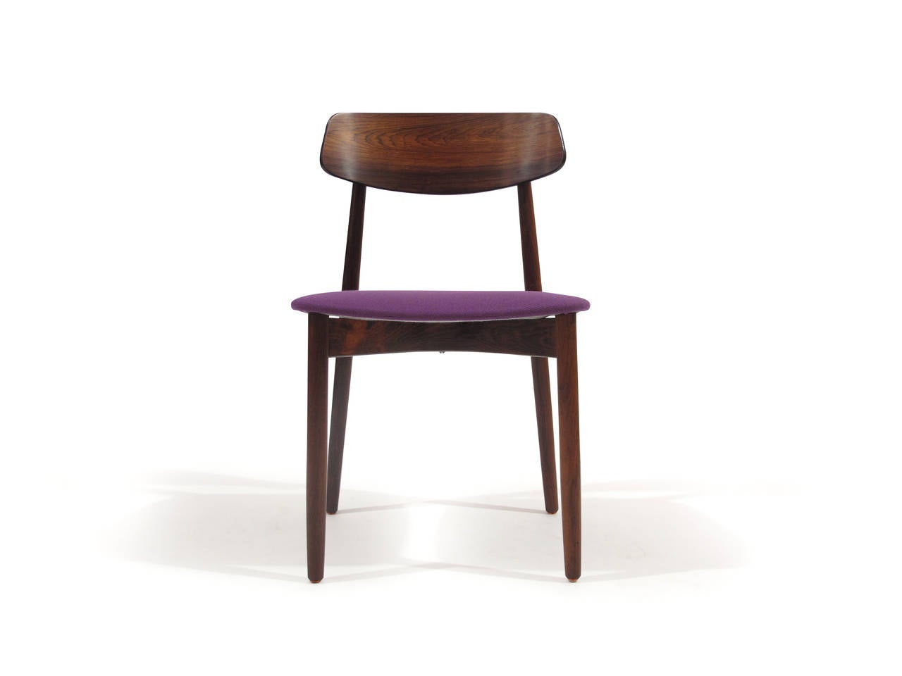 Scandinavian Modern Six Danish Rosewood Dining Chairs - 18 Available