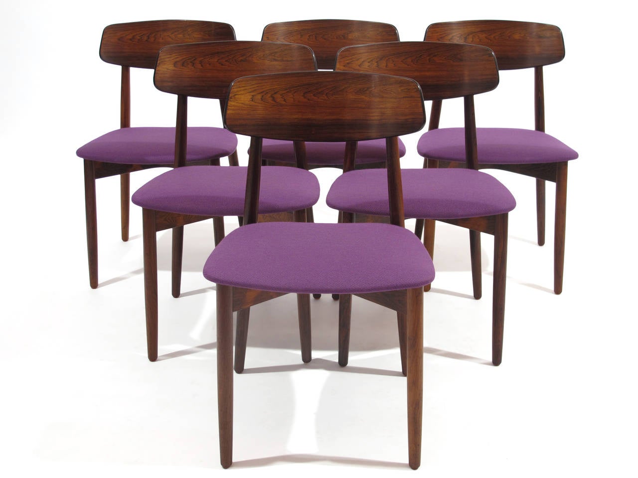 Six Danish Rosewood Dining Chairs - 18 Available 2