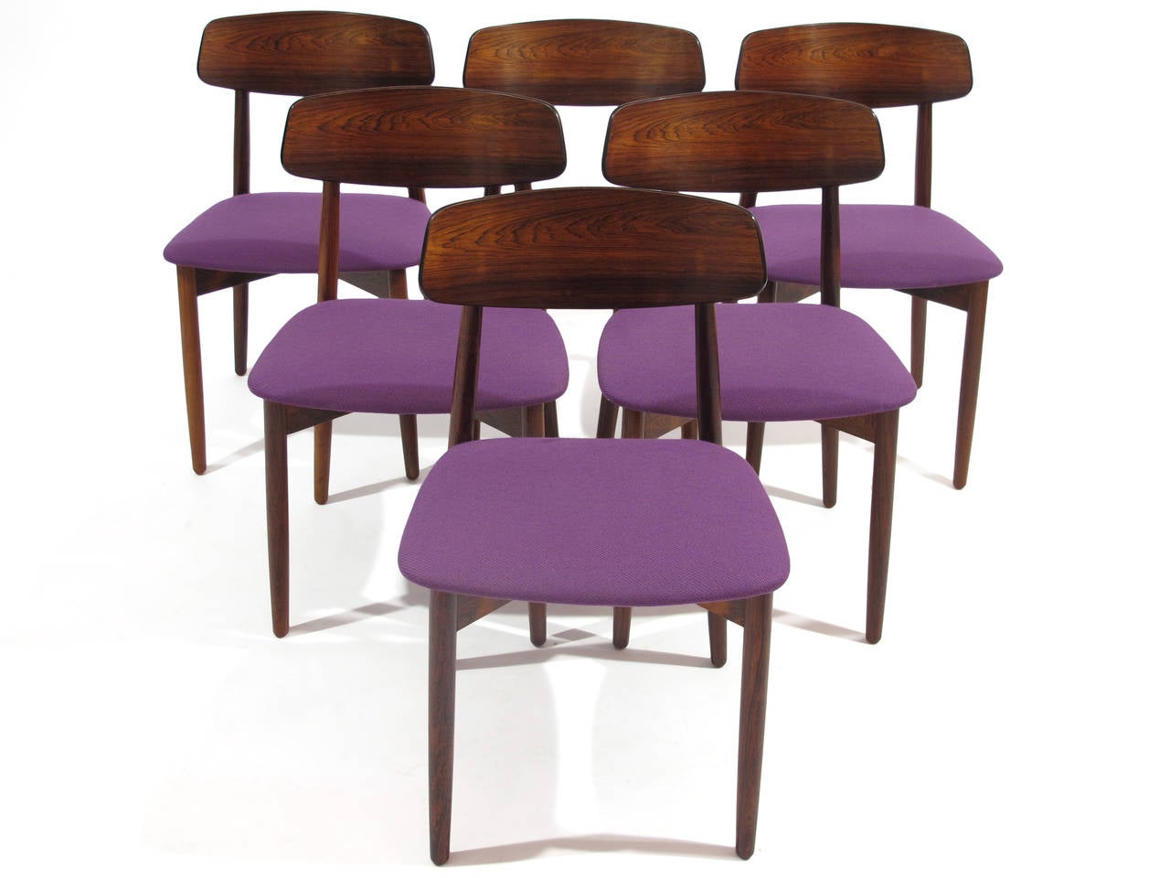 20th Century Six Danish Rosewood Dining Chairs - 18 Available