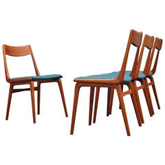 Retro Erik Christiansen Danish Teak Dining Chairs