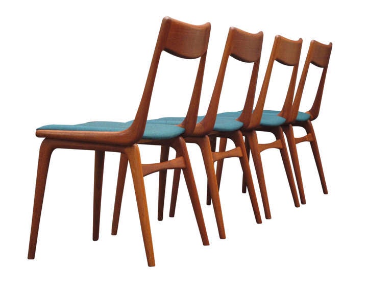 Erik Christiansen Danish Teak Dining Chairs In Excellent Condition In Oakland, CA