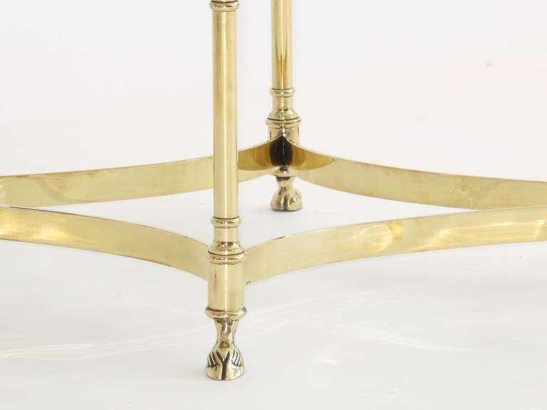 Italian Elegant LaBarge Polished Brass Coffee Table