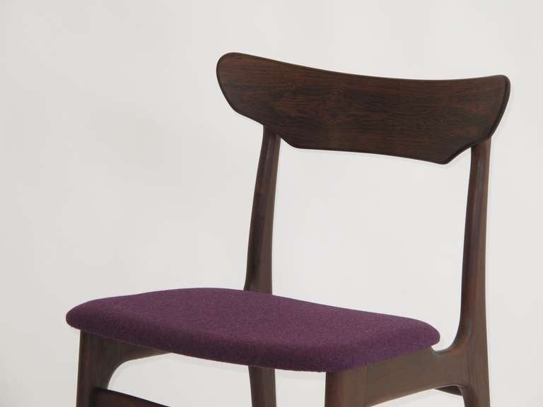 Six Mid-century Danish Brazilian Rosewood Dining Chairs 2