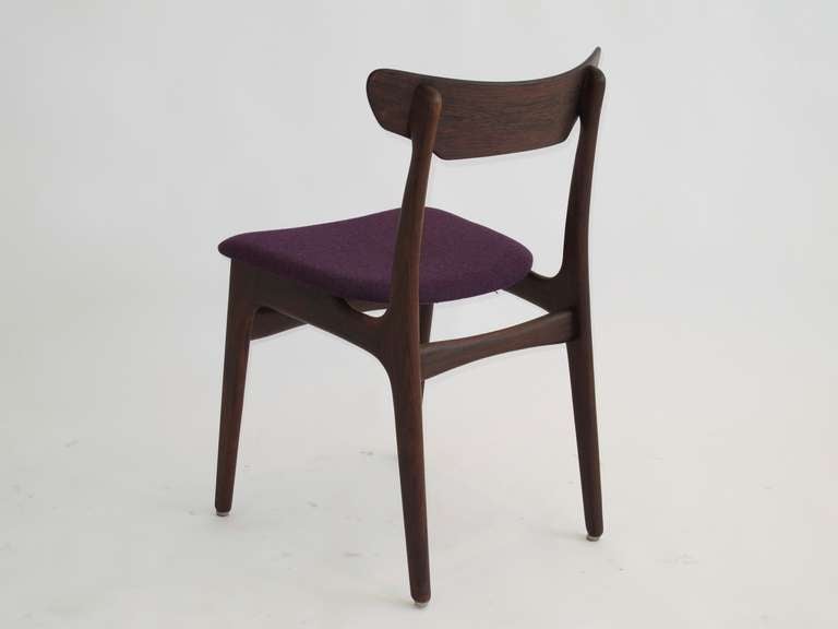 Six Mid-century Danish Brazilian Rosewood Dining Chairs 3