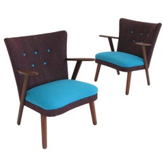 Pair of Whimsical Danish Lounge Chairs