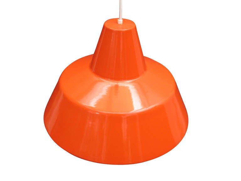 Six Arne Jacobsen Pendant Lights by Louis Poulsen In Good Condition In Oakland, CA