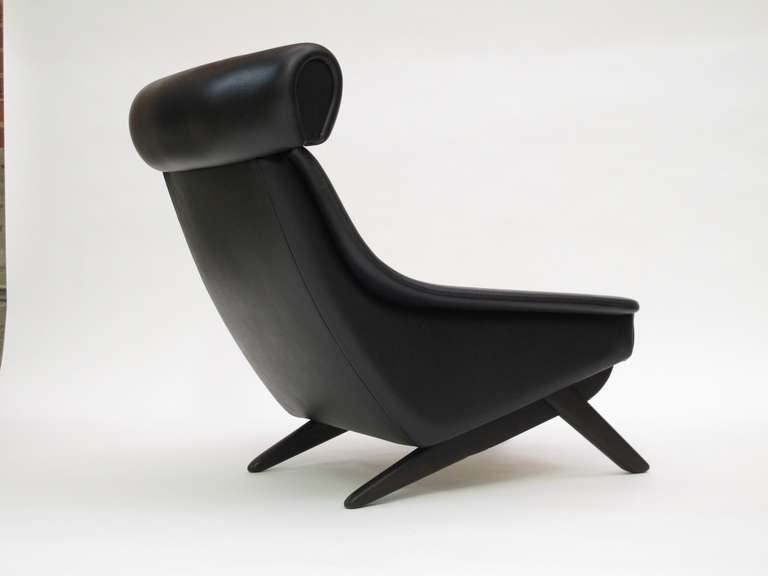 Danish Illum Wikkelso High-Back Ox Chair