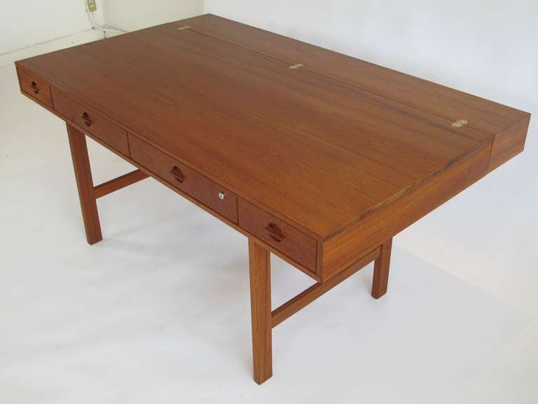 Danish Lovig Teak Desk by Jens Quistgaard 2