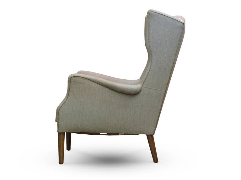Mid-20th Century Danish Wingback Chair by Tage Wernersen for Christensen, 1947
