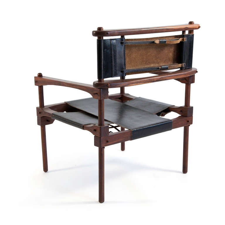 Mexican Don Shoemaker Rosewood Perno Safari Chair