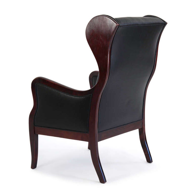 Scandinavian Modern Frits Henningsen Wingback Armchair