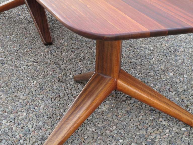 Mid-Century Modern California Studio Table Crafted of Solid Padauk