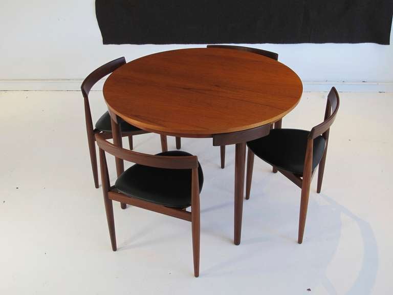 1962 Hans Olsen Frem Rojle Dining Set in Teak In Excellent Condition In Oakland, CA