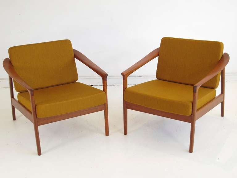 Scandinavian Modern Lounge Chairs by Folke Ohlsson for Bodafors, Sweden 1963