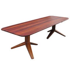 California Studio Table Crafted of Solid Padauk