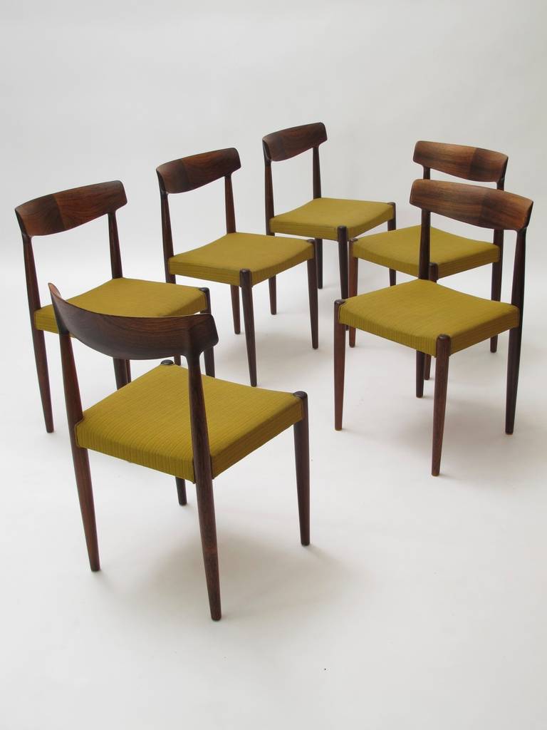 Knud Faerch Danish Rosewood Dining Chairs 1