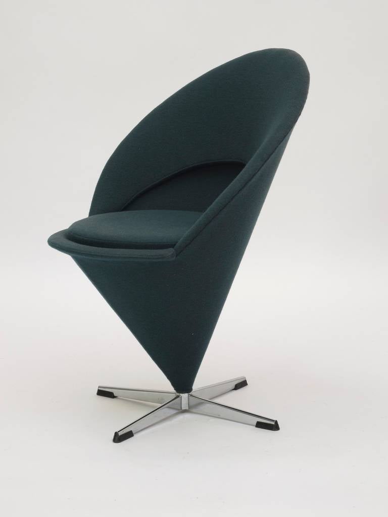 Scandinavian Modern Verner Panton Cone Chair