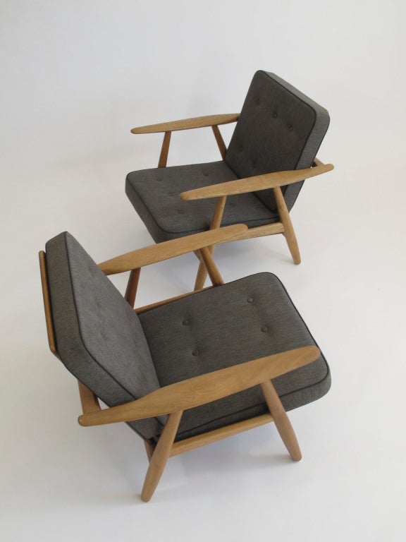 Hans Wegner Cigar Arm Chairs In Excellent Condition In Oakland, CA