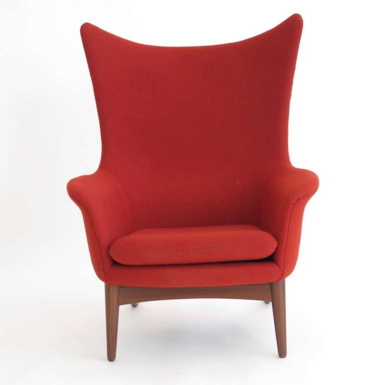 Scandinavian Modern HW Klein Recling Highback Lounge Chair