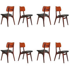 Eight Danish Dining Chairs by Ib Kofod-Larsen
