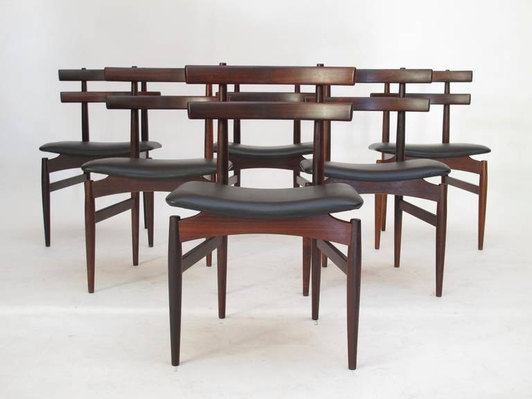 Poul Hundevad Rosewood Dining Chairs 3
