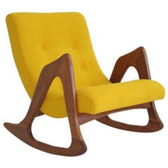 Adrian Pearsall Walnut Rocking Chair