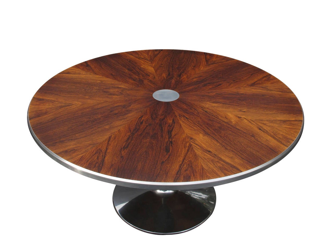 Steen Ostergaard for Poul Cadovius Rosewood Pedestal Dining Table 3