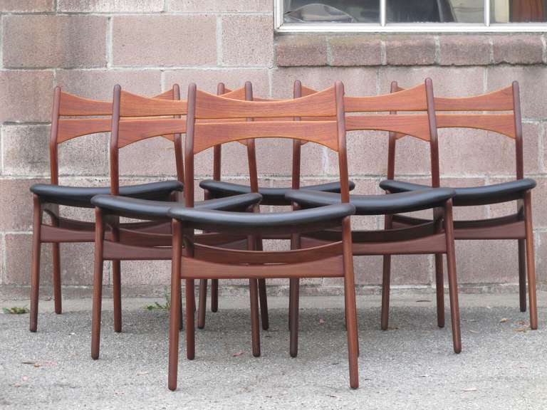 Danish Mid-Century Erik Buck Dining Chairs