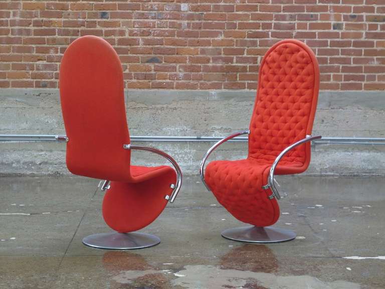 Danish Verner Panton System 1-2-3 Chairs