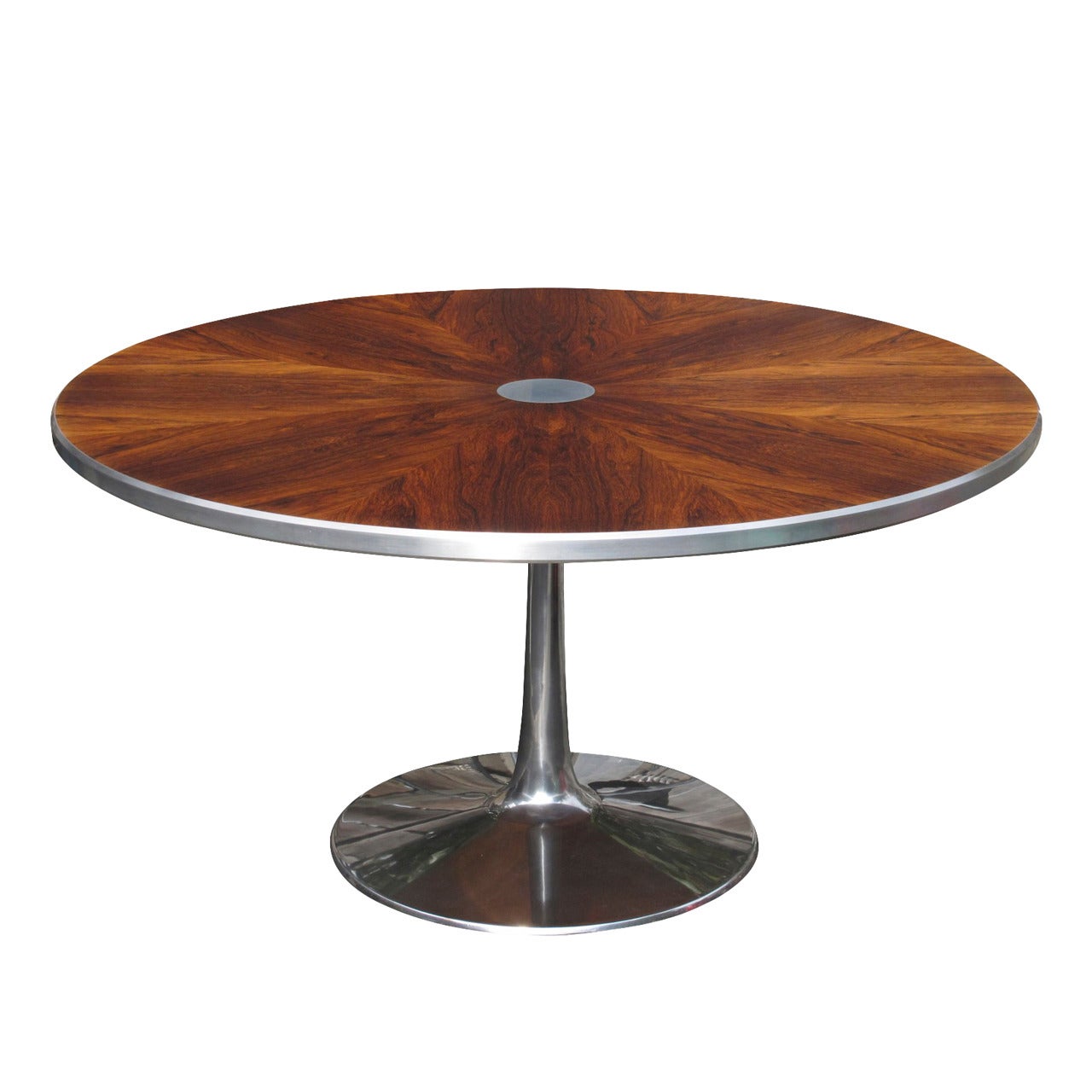Steen Ostergaard for Poul Cadovius Rosewood Pedestal Dining Table