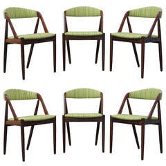 Six Rosewood Kai Kristiansen Chairs