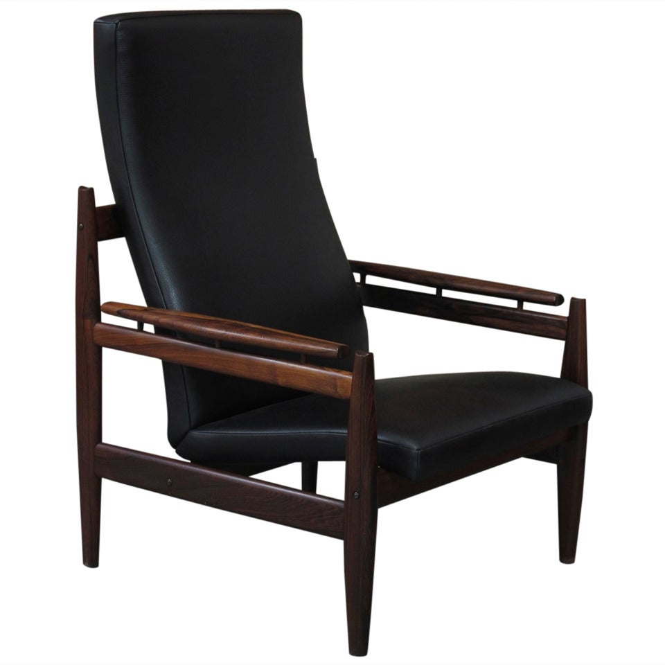 Brazilian Rosewood Danish Lounge Chair