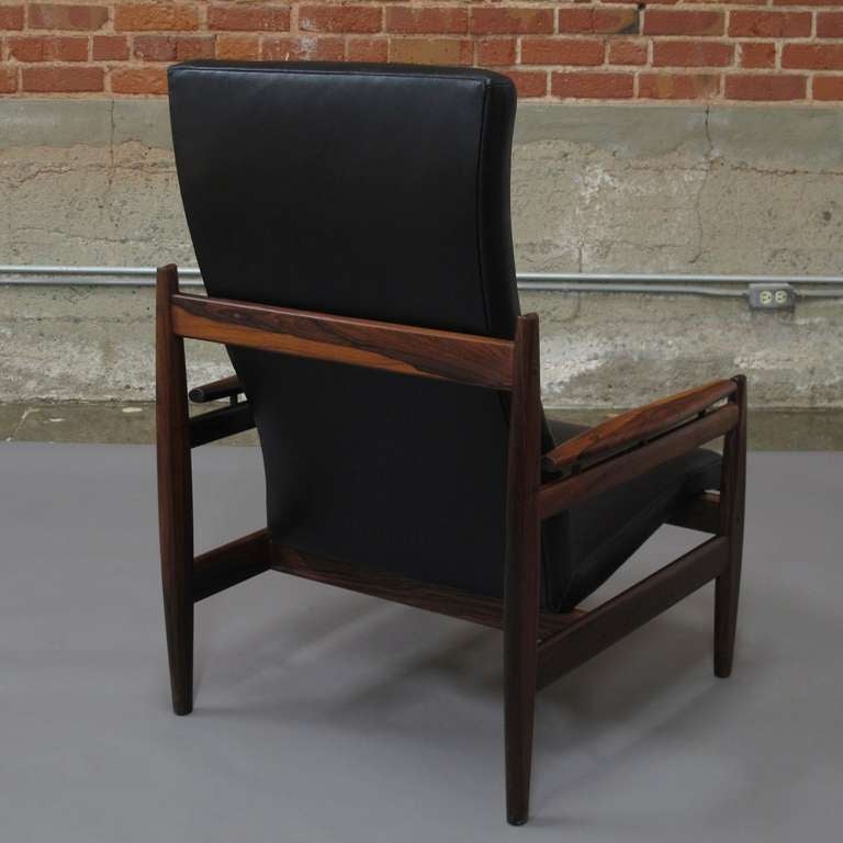Oiled Brazilian Rosewood Danish Lounge Chair