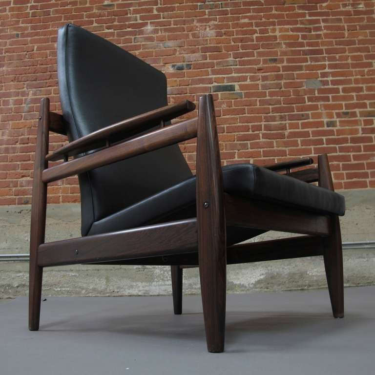 20th Century Brazilian Rosewood Danish Lounge Chair