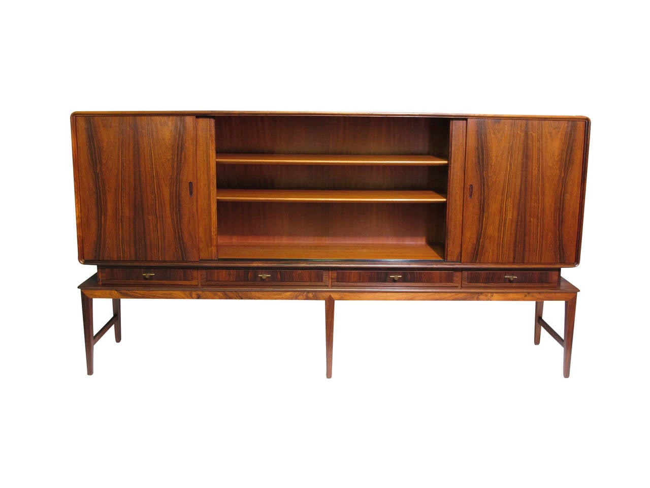 Wood Elegant Danish Rosewood Sideboard