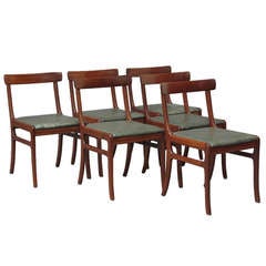 Ole Wanscher Danish Mahogany Dining Chairs