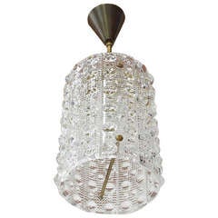 Orrefors Crystal Cylinder Pendant 4