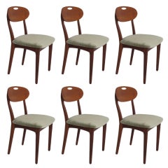Svend Åge Madsen Teak Dining Chairs