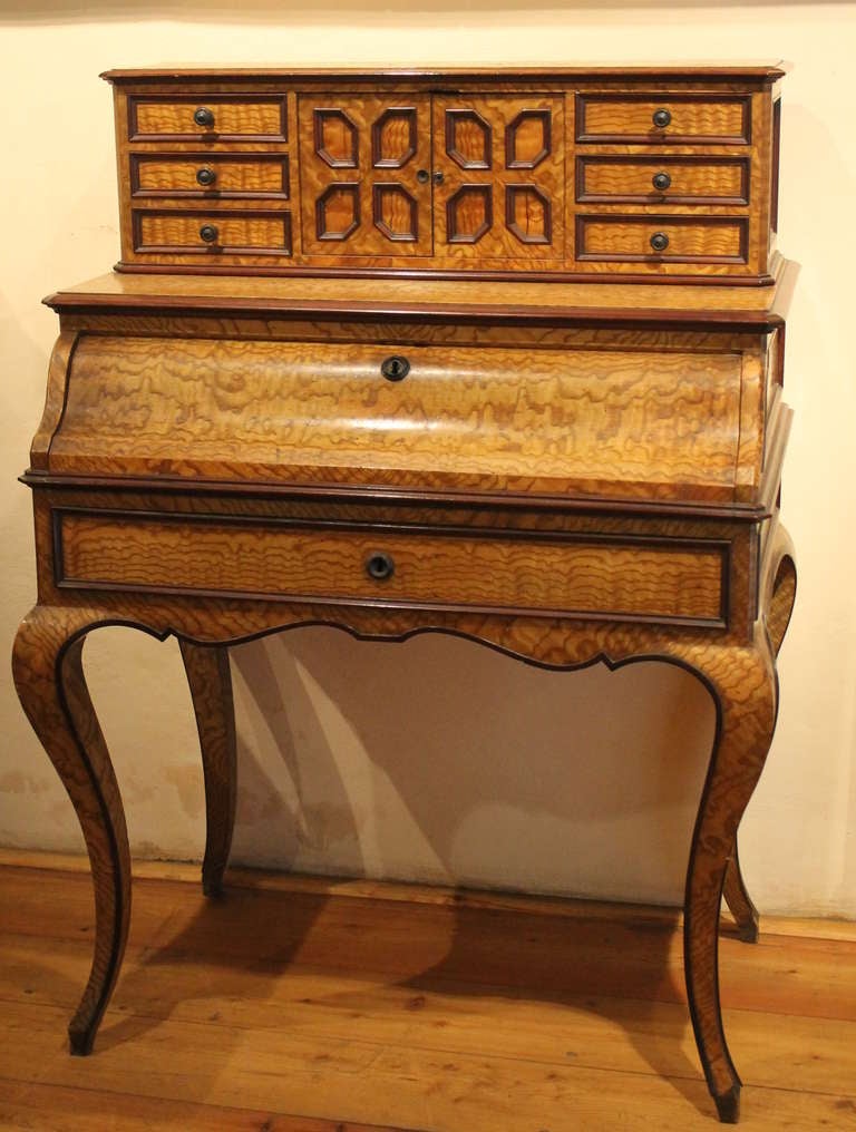Burr Oak Drop- Front Writing Desk