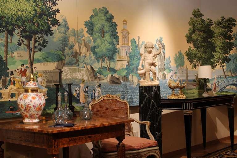 19th Century A Huge Zuber Scenic Wallpaper feat.The French Garden