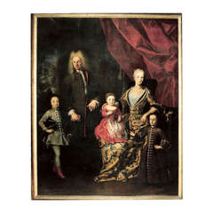 18th Century Portrait of the Italian Noble Family Zanardi Landi 1