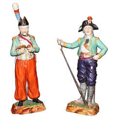 Pair of 19th Century Sèvres Porcelain Statues