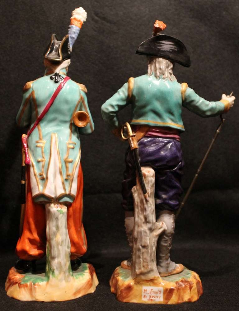 French Pair of 19th Century Sèvres Porcelain Statues