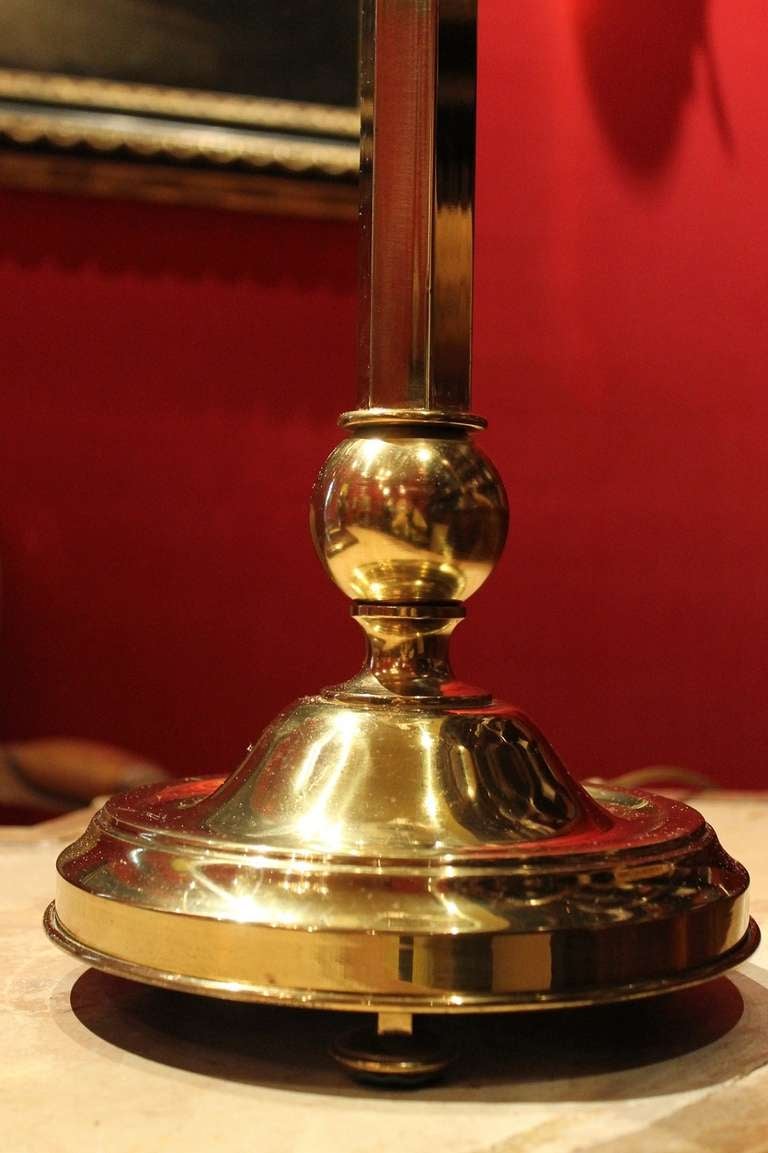Art Deco Brass Adjustable Table Lamp 1