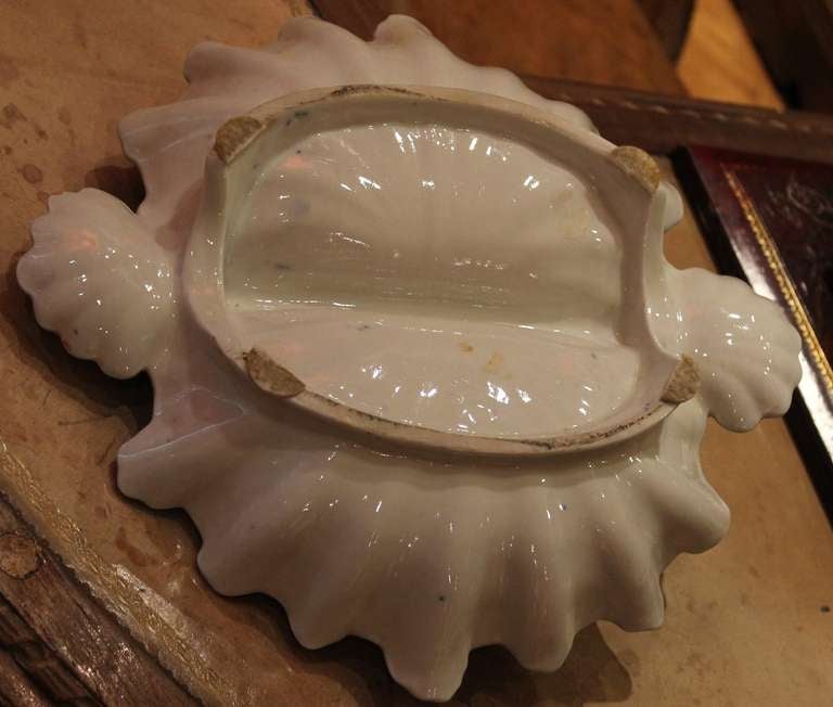 French 19th Century Porcelain Lobster Centerpiece  or Hors-D'oeuvre Dish 3